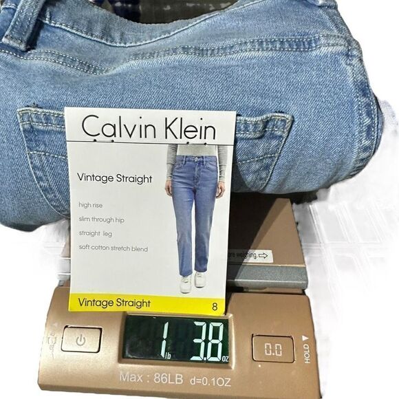 Calvin Klein Women’s Vintage Straight Jeans Size 8 - Picture 9 of 9
